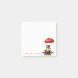 Cute Frog Post-It Notes – Rainy Day Joy Klebezettel