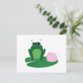 Cute Frog Postkarte (Stehend Vorderseite)