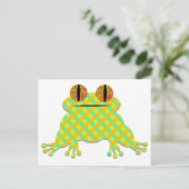 Cute Frog Postkarte (Stehend Vorderseite)