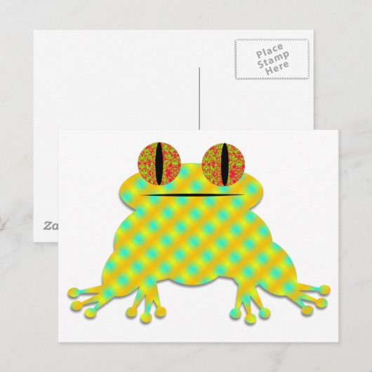 Cute Frog Postkarte (Vorne/Hinten)