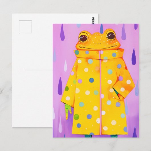 Cute Frog Postkarte (Vorne/Hinten)