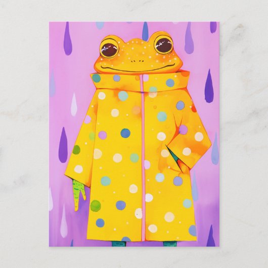 Cute Frog Postkarte (Vorderseite)