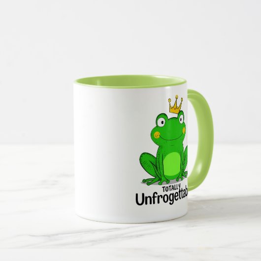 Cute Frog Prince with a Crown Tasse (VorderseiteRechts)