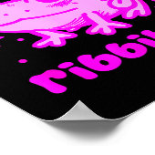 Cute Frog Pun Ribbiting Frog Lovers Quote Design  Poster (Ecke)