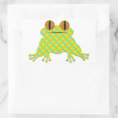 Cute Frog Rechteckiger Aufkleber (Tasche)