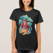 Cute Frog Red Spotted Mushroom Little Froggie Them T-Shirt (Vorderseite)
