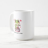 Cute Frog Riding Bicycle | Funny Frog Lover Gift Kaffeetasse (Vorderseite Links)