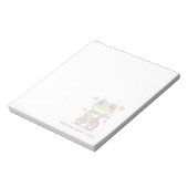 Cute Frog Riding Bicycle | Funny Frog Lover Gift Notizblock (Rotiert)