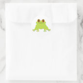 Cute Frog Runder Aufkleber (Tasche)