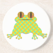 Cute Frog Sandstein Untersetzer (Vorne)