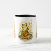 Cute Frog Saxophone Mug – Adorable Music Frog Tasse (Zentrum)