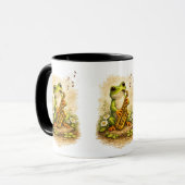 Cute Frog Saxophone Mug – Adorable Music Frog Tasse (Vorderseite Links)