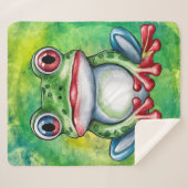 Cute Frog Sherpadecke (Vorderseite (Horizontal))