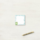Cute frog Sticky notes, green post-it notes Klebezettel (Auf Schreibtisch)