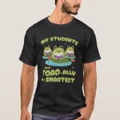 Cute Frog Teacher Toad T-Shirt (Vorderseite)
