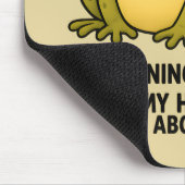 Cute Frog Toad ADHD Humor Meeting Survival Gift Mousepad (Ecke)