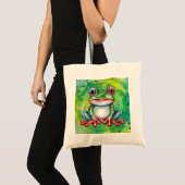 Cute Frog Tragetasche (Vorderseite (Produkt))