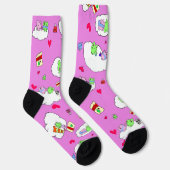 Cute Frog valentine Date Crew Socks Socken (Rechts)