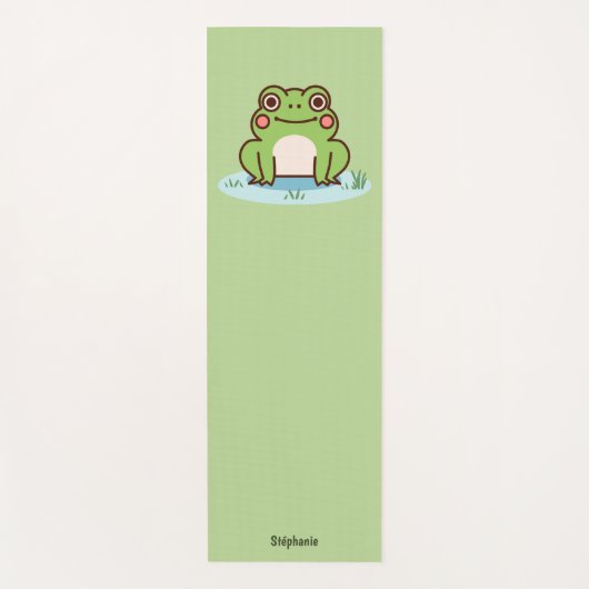 Cute Frog Yogamatte (Vorderseite)