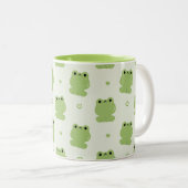 Cute Frog Zweifarbige Tasse (VorderseiteRechts)