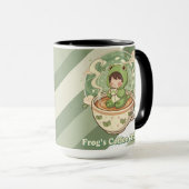 Cute Froggy Coffee Tale Design Tasse (VorderseiteRechts)
