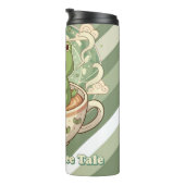 Cute Froggy Coffee Tale Design Thermosbecher (Nach rechts gedreht)