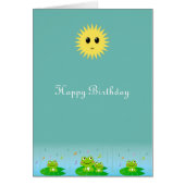 Cute Frogs and Happy Sun Birthday (Vorne)