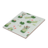 Cute Frogs in Lily Pond Nursery Gender Neutral Fliese (Seite)