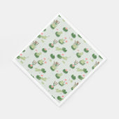 Cute Frogs in Lily Pond Serviette (Ecke)