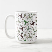 Cute Frogs Nature Floral Pattern Kaffeetasse (Links)