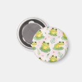 Cute frogs Pattern Magnet (Vorderseite/Rückseite)