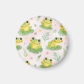 Cute frogs Pattern Magnet (Vorne)