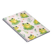 Cute frogs Pattern Notizblock (Rechte Seite)