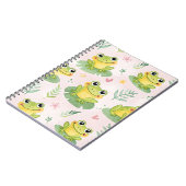 Cute frogs Pattern Notizblock (Linke Seite)