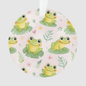 Cute frogs Pattern Ornament (Vorderseite)