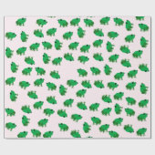 Cute Frogs Wrapping Paper Geschenkpapier (Flach)