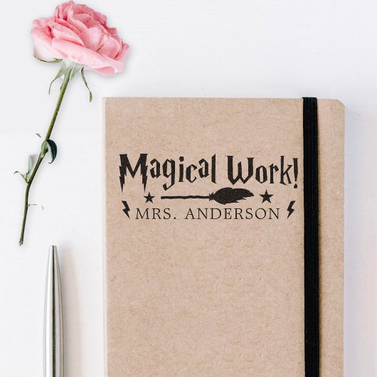 Cute Fun Magical Work Teacher Gift Permastempel