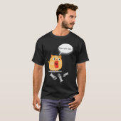Cute fun & silly fat cat T-Shirt (Vorne ganz)