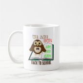 Cute fun We are owl Back to school Personalize Kaffeetasse (Links)