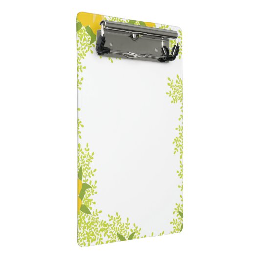 Cute & Functional Mini Lemon Design Clipboard Mini Klemmbrett (Schrägansicht)