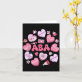 Cute Funny Aba Therapy Candy Heart Slp Behavior Va Karte (Gelbe Blume)