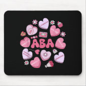 Cute Funny Aba Therapy Candy Heart Slp Behavior Va Mousepad (Vorne)