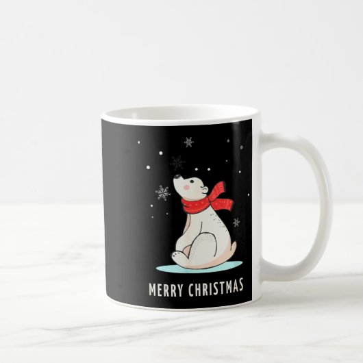 Cute Funny & Unique Christmas Lar Bear & S Kaffeetasse (Rechts)
