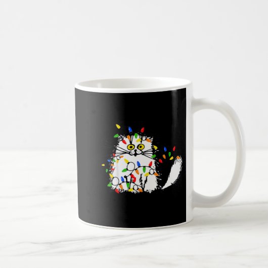 Cute Funny Animal Lover Cat Christmas  Kaffeetasse (Rechts)