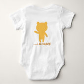 Cute Funny Bear With Me Baby Shower Personalized Baby Strampler (Rückseite)