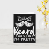 Cute Funny Beard Quote Gift For Bearded Men And Lo Karte (Gelbe Blume)