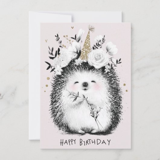 Cute Funny Birthday Card (Vorderseite)
