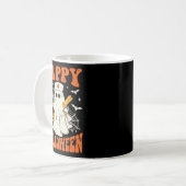 Cute Funny Boo Ghost Nurses Pappy Halloween Obgyn Kaffeetasse (Vorderseite Links)