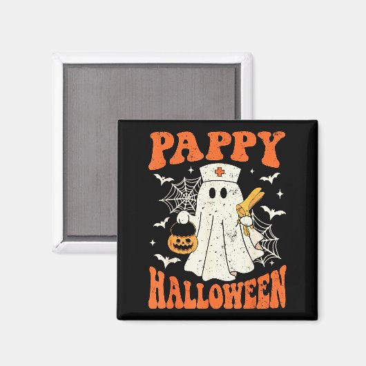Cute Funny Boo Ghost Nurses Pappy Halloween Obgyn  Magnet (Vorderseite/Rückseite)