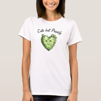 Cute Funny Cactus Heart Valentine's Day T-Shirt